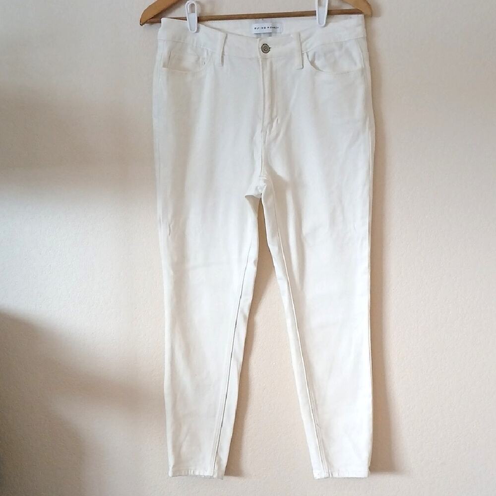 Flying Monkey White High Rise Skinny Jeans Size 29